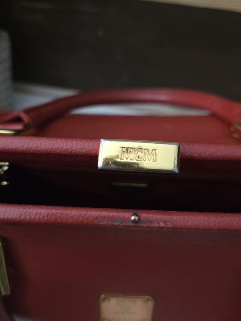 MCM Top Handle Vintage Satchel CONGRATS @SHELIEMOM - Picture 10 of 14